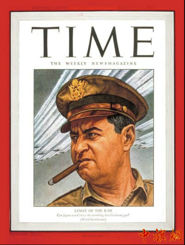 图片24、1945年8月13日，登上美国《时代周刊》封面人物-B-29的少将李梅.jpg